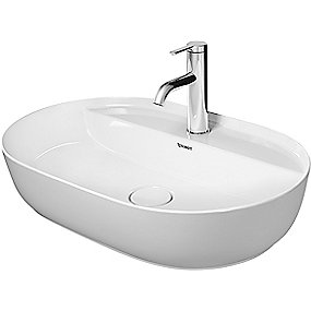 Duravit Luv bowle 600x400mm til bordplade. med hanehul midt uden overløb. Wondergliss