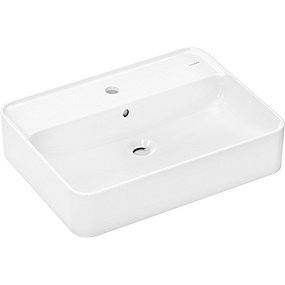 hansgrohe Xuniva Q Bowlevask 600x450mm med hanehul & overløb hvid