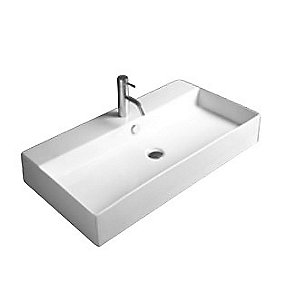 Kriss porcelænsvask 80x46cm hvid mat