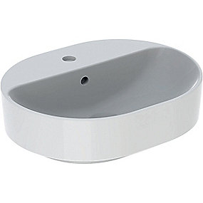 GEBERIT Variform håndvask 500x400x158mm til bordplade, keratect glasur, hvid