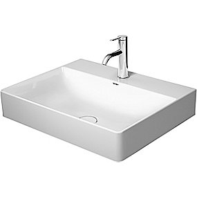 Duravit DuraSquare håndvask 600x470mm med hanehul, uden overløb