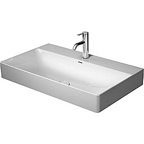 Duravit DuraSquare håndvask 80x47cm uden overløb og hanehul med slebet bund