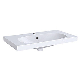 GEBERIT Acanto håndvask 750x168x422mm til møbel/bolt hvid