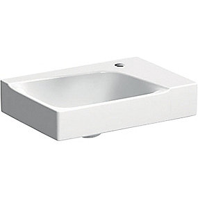 GEBERIT XENO2 håndvask 400x125x280mm til møbel/bolt, uden overløb, med keratect glasur, hvid