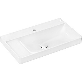 hansgrohe Xelu Q Håndvask med hylde til venstre 800x480 mm med hanehul uden overløb,