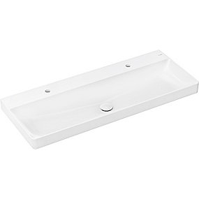 hansgrohe Xelu Q Håndvask 1200x480 mm med 2 hanehuller uden overløb, SmartClean