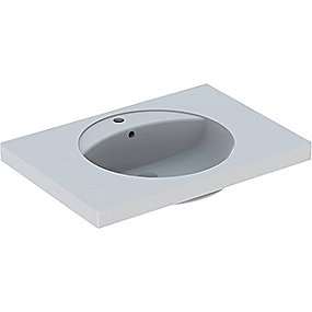 GEBERIT Preciosa håndvask 800x550x200mm til bolte, hvid