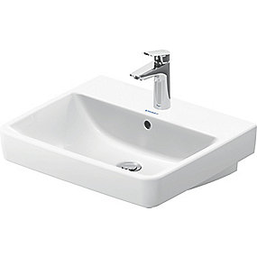 Duravit NO.1 håndvask 550mm 1 hanehul, med overløb, hvid