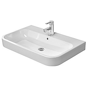 Duravit Happy D.2 møbelvask 650x505mm med hanehul & WonderGliss
