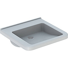 GEBERIT Renova comfort square håndvask 550x525x155mm hvid KeraTect
