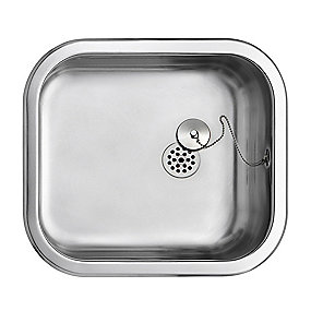 Intra Juvel BARENTS køkkenvask 400x340x135mm prop/kæde blank