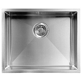 Luxor Køkkenstålvask 500F til nedfældning. Udv. Mål 540x440mm.