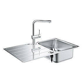 GROHE K500 set stålvask 45 1.0 vendb satin