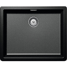 Intra Juvel GREEN køkkenvask 556x456x200mm med strainer. Sort