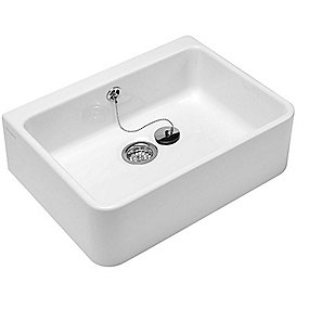 V&B 6322 Omnia Pro rengøringsvask 595x500mm. Hvid