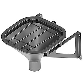 Purus Udslagsvask 470x470mm med spanderist børstet rustfri stål