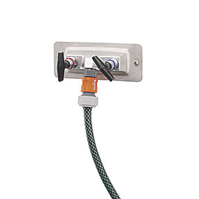 FM Mattsson dobbelt Posteventil 400 mm med nøgle selvtømmende