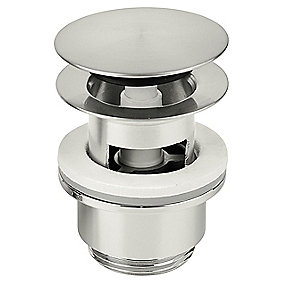 Damixa Bundventil 1 1/4'' klik funktion. Med overløb. Steel (pvd)