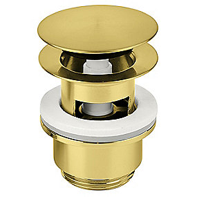 Damixa Bundventil 1 1/4'' klik funktion. Med o verløb. Børstet messing pvd