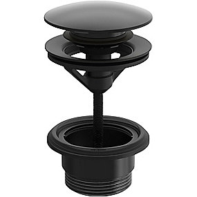 Oras bundventil push open 1 1/4'', mat sort