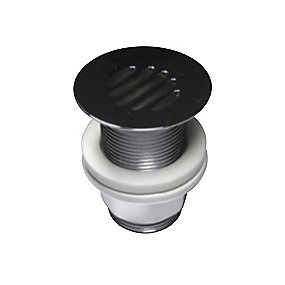 Primeo Bundventil 1 1/4'' med rist, Uden overløb, krom