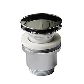 Børma Bundventil 1 1/4'' Push-op. Krom