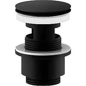 Mora push bundventil, med klikfunktion og overløb. Mat-sort