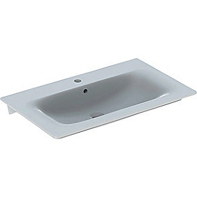 GEBERIT Renova plan håndvask 800x480x168mm t/møbel hvid KeraTect