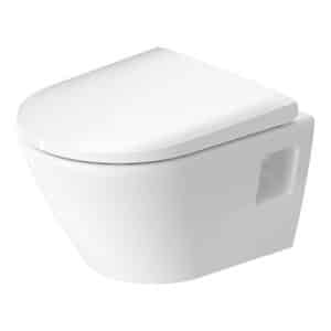 Duravit D-Neo hængeskål & sæde 370x400x480mm, åben skylle-rand, hvid højglans