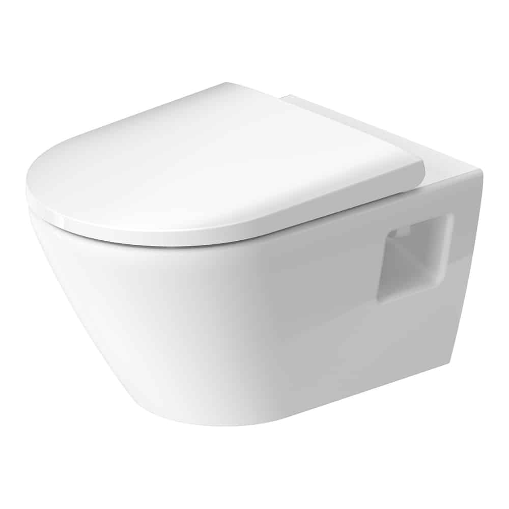 Duravit D-Neo hængeskål 370x400x540mm t/indb.cist, åben skylle-rand, hvid højglans