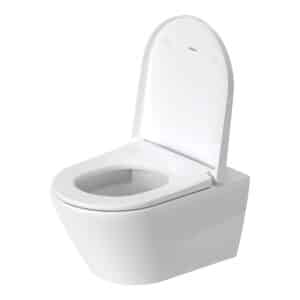 Duravit D-Neo hængeskål & sæde 370x400x540mm, åben skylle-rand, skjult montering