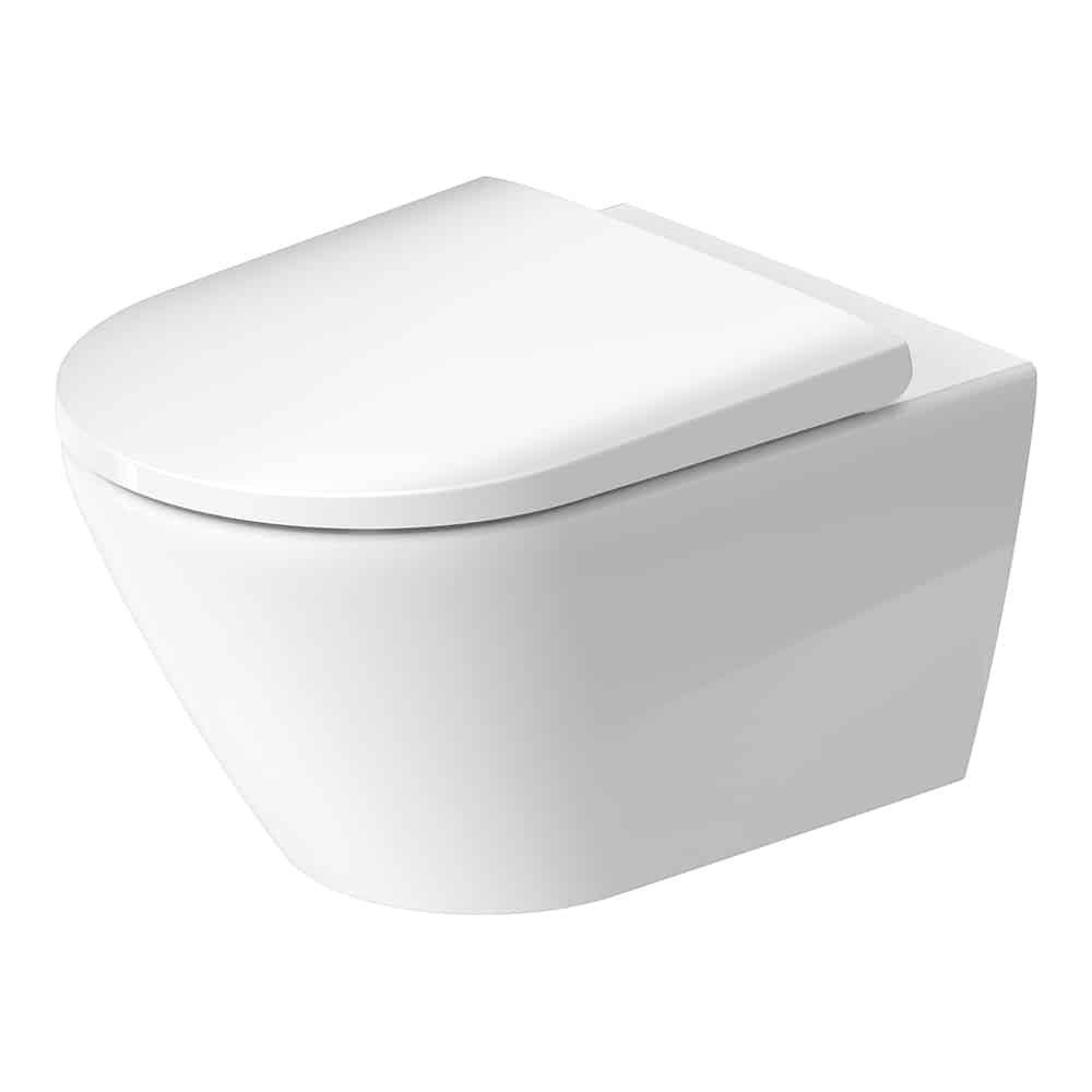 Duravit D-Neo hængeskål 370x400x540mm, åben skylle-rand, skjult montering, hvid