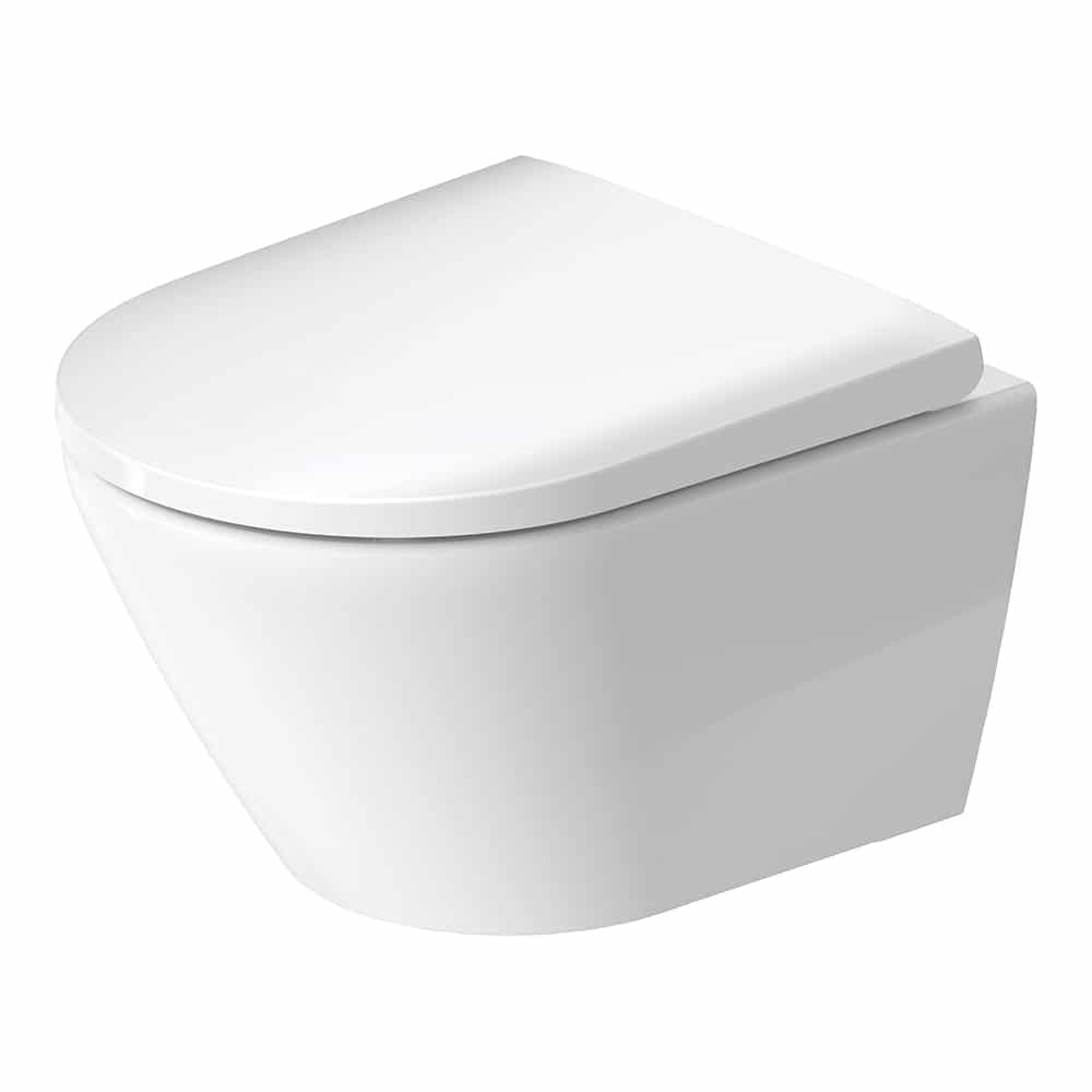 Duravit D-Neo Vægtoilet hvid 540 mm, hvid rimless, inkl Durafix, skjult montage