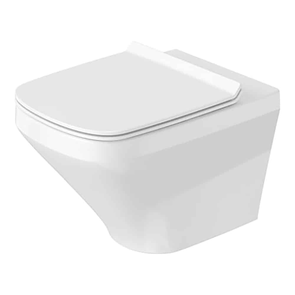 Duravit Durastyle hængeskål Rimless med softclose toiletsæde, hvid Højglans 373x540x393mm