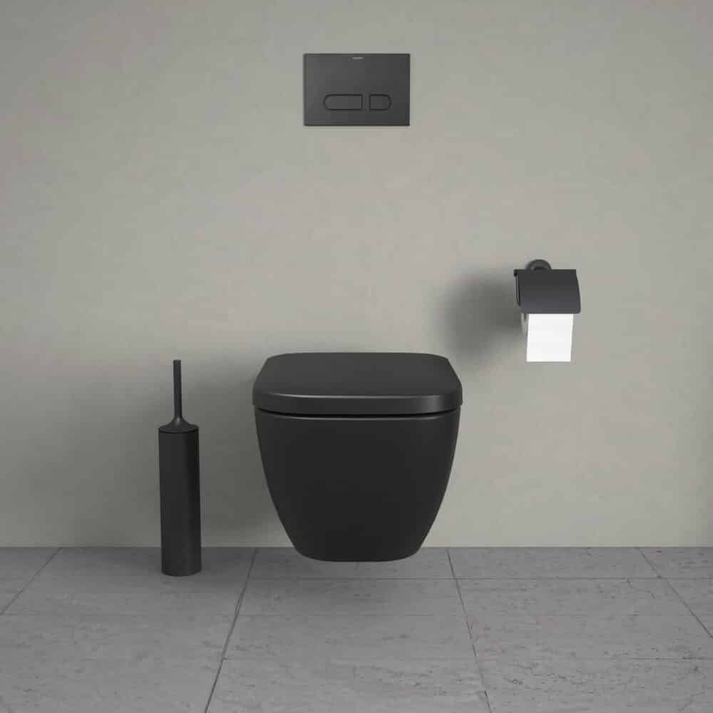 Duravit happy d. 2 toiletsæde, soft close, aftagelig, mat sort3