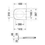 Duravit Happy D.2 Toiletsæde, Soft Close, Aftagelig, Mat Sort4