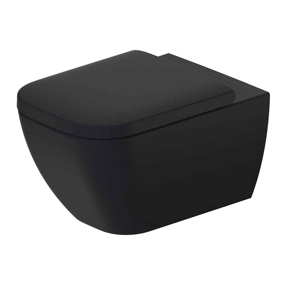 Duravit Happy D.2 hængeskål 365x540mm åben skyllerand, skjult montering, antracit mat