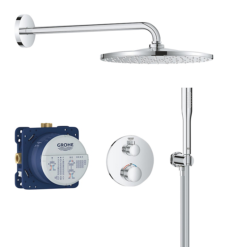 GROHE Grohtherm med termostat 310 Sampak Rund Krom