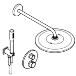 GROHE Grohtherm med termostat 310 Sampak Rund Krom1