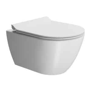 GSI Pura vægtoilet 50x36cm med swirlflush mat hvid