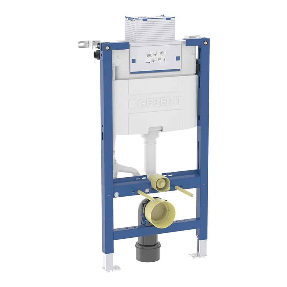 GEBERIT Duofix element til væg. toilet 98cm med omega indbygningscisterne 12cm PEX-tilslt.