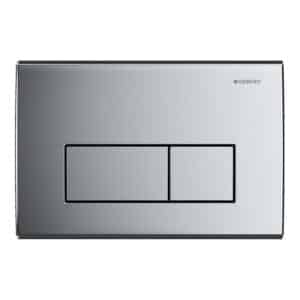 GEBERIT Kappa50 betjeningsplade blankforkromet metal