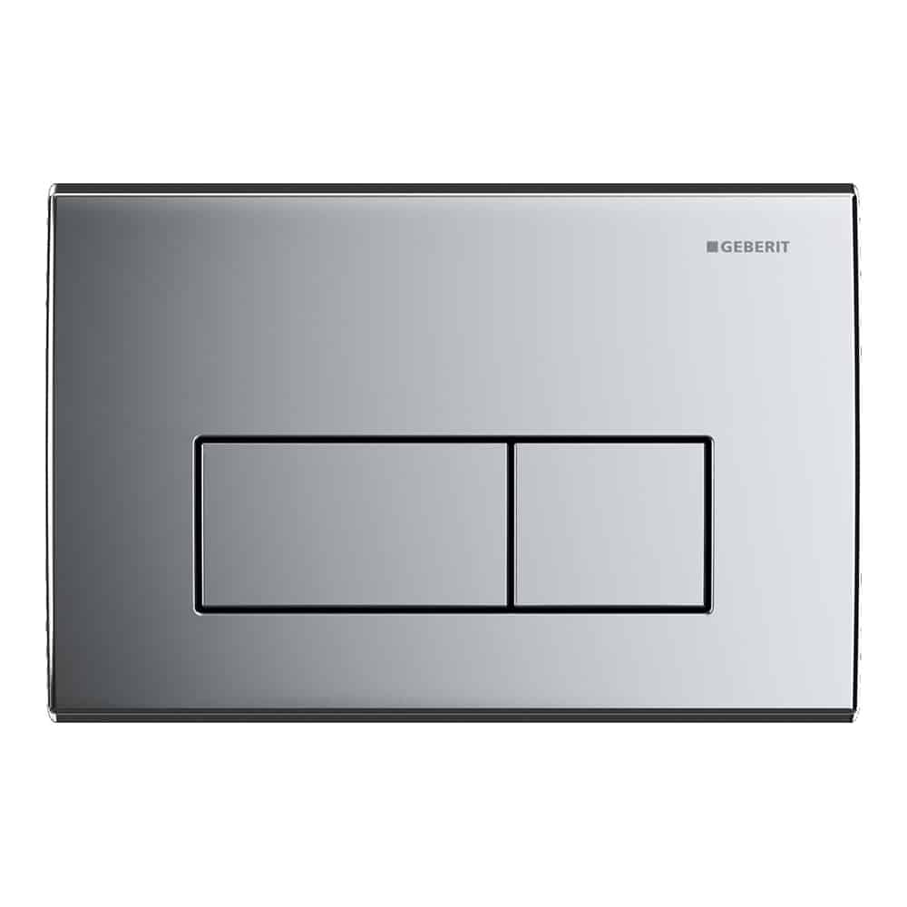 GEBERIT Kappa50 betjeningsplade blankforkromet metal