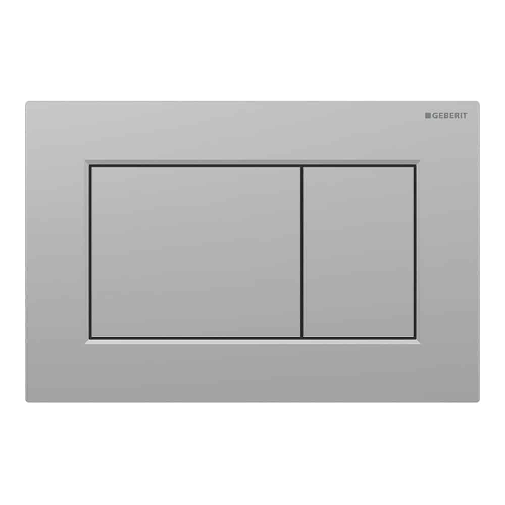 GEBERIT Sigma01 betjeningplade til dobbetskyl square Mat krom