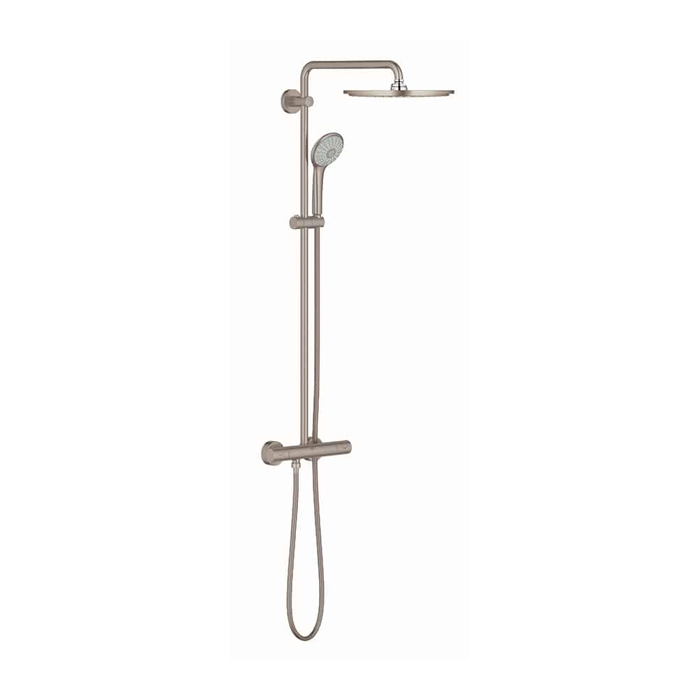 GROHE Euphoria 310 brusesystem termostat til vægmontering, supersteel