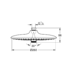 Grohe Euphoria Brusehoved, Ø26 Cm, Krom4