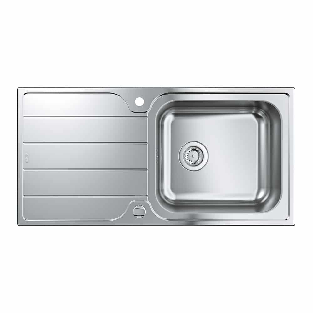 GROHE K500 stålvask 60 100/50 1.0 vendb satin