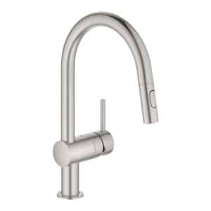 GROHE Minta køkkenarmatur brus dual C-tud, med udtrækstud. Supersteel