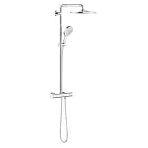 GROHE Rainshower 310 brusesystem Med termostat til vægmont., Silverflex bruseslange 1.750 mm