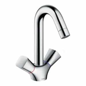 hansgrohe Logis håndvaskarmatur med 2 greb. Med bundventil. Krom